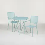 Flash Furniture CO-30RDF-02CHR2-SKY-GG