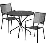 Flash Furniture CO-35RD-02CHR2-BK-GG