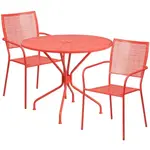 Flash Furniture CO-35RD-02CHR2-RED-GG