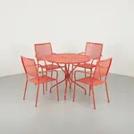 Flash Furniture CO-35RD-02CHR4-RED-GG