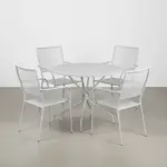 Flash Furniture CO-35RD-02CHR4-SIL-GG