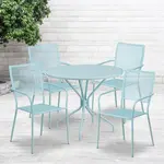 Flash Furniture CO-35RD-02CHR4-SKY-GG