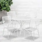 Flash Furniture CO-35RD-02CHR4-WH-GG