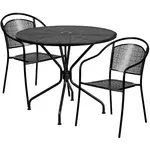 Flash Furniture CO-35RD-03CHR2-BK-GG