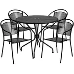 Flash Furniture CO-35RD-03CHR4-BK-GG