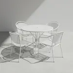 Flash Furniture CO-35RD-03CHR4-SIL-GG