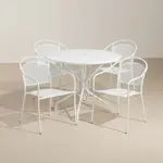 Flash Furniture CO-35RD-03CHR4-WH-GG