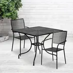Flash Furniture CO-35SQ-02CHR2-BK-GG