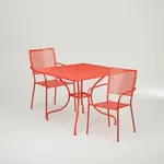 Flash Furniture CO-35SQ-02CHR2-RED-GG