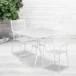 Flash Furniture CO-35SQ-02CHR2-WH-GG