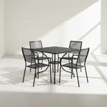 Flash Furniture CO-35SQ-02CHR4-BK-GG