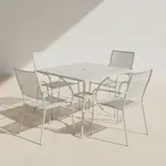 Flash Furniture CO-35SQ-02CHR4-SIL-GG