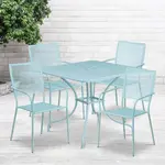 Flash Furniture CO-35SQ-02CHR4-SKY-GG