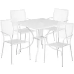 Flash Furniture CO-35SQ-02CHR4-WH-GG