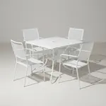 Flash Furniture CO-35SQ-02CHR4-WH-GG