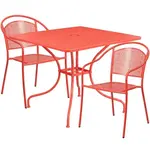 Flash Furniture CO-35SQ-03CHR2-RED-GG
