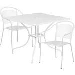 Flash Furniture CO-35SQ-03CHR2-WH-GG