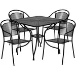 Flash Furniture CO-35SQ-03CHR4-BK-GG