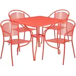 Flash Furniture CO-35SQ-03CHR4-RED-GG