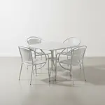 Flash Furniture CO-35SQ-03CHR4-SIL-GG