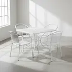 Flash Furniture CO-35SQ-03CHR4-WH-GG