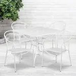 Flash Furniture CO-35SQ-03CHR4-WH-GG