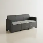 Flash Furniture DAD-SF2-3-DKGY-GG