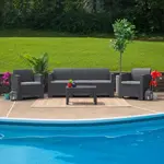 Flash Furniture DAD-SF2-T-DKGY-GG