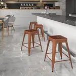 Flash Furniture 24" Backless Bar Stool with Drain Hole