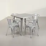 Flash Furniture ET-CT002-4-70-SIL-GG