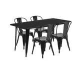 Flash Furniture ET-CT005-4-30-BK-GG