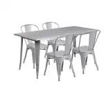 Flash Furniture ET-CT005-4-30-SIL-GG