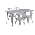Flash Furniture ET-CT005-4-30-SIL-GG