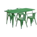 Flash Furniture ET-CT005-4-70-GN-GG