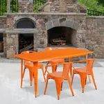 Flash Furniture ET-CT005-4-70-OR-GG