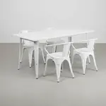 Flash Furniture ET-CT005-4-70-WH-GG