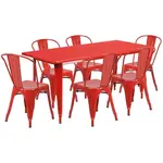 Flash Furniture ET-CT005-6-30-RED-GG