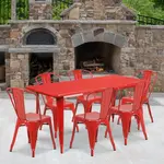Flash Furniture ET-CT005-6-30-RED-GG