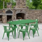 Flash Furniture ET-CT005-6-70-GN-GG