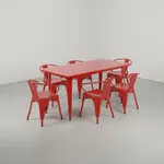 Flash Furniture ET-CT005-6-70-RED-GG