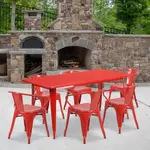 Flash Furniture ET-CT005-6-70-RED-GG