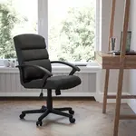Flash Furniture GO-1004-BK-LEA-GG