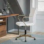 Flash Furniture GO-21111B-WH-GLD-GG