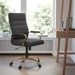 Flash Furniture GO-2286H-BK-GLD-GG