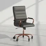 Flash Furniture GO-2286H-BK-RSGLD-RLB-GG