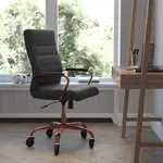 Flash Furniture GO-2286H-BK-RSGLD-RLB-GG