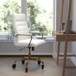 Flash Furniture GO-2286H-WH-GLD-RLB-GG