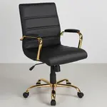 Flash Furniture GO-2286M-BK-GLD-GG