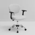 Flash Furniture H-2376-F-WHT-ARMS-GG