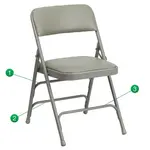 Flash Furniture 2-HA-MC309AV-GY-GG
